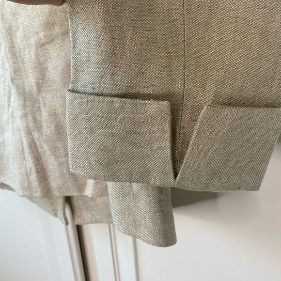 NWOT Talbots The Grace Fit Linen Sparkle Blazer 8P - Picture 7 of 9